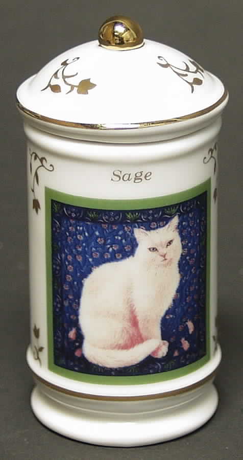 Cats of Distinction Sage - Spice Jar Set-Ind Jar-Motif 22 by Lenox-1