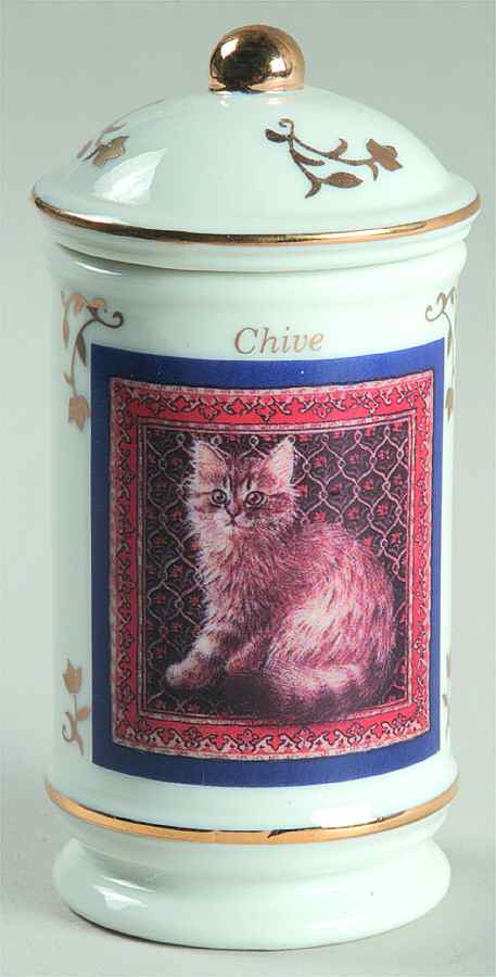 Cats of Distinction Chive - Spice Jar Set-Ind Jar-Motif 5 by Lenox-1