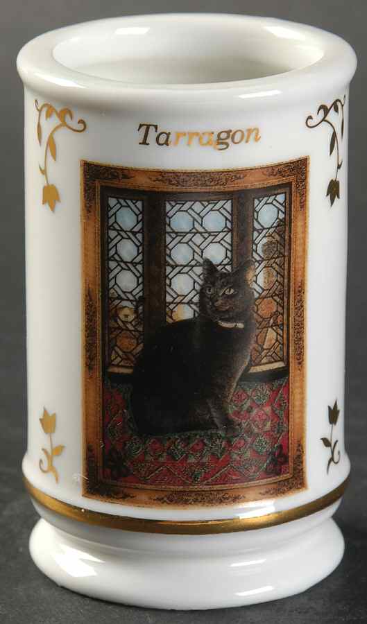 Cats of Distinction Tarragon-No Lid - Spice Jar-Ind Jar/Nolid-Motf23 by Lenox-1