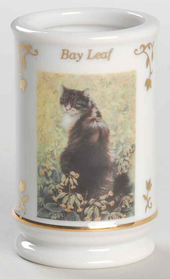 Cats of Distinction Bay Leaf-No Lid - Spice Jar-Ind Jar/Nolid-Motif3 by Lenox-1