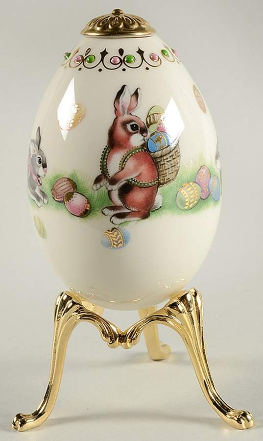 Easter Egg-Lenox China Treasures Rabbits - Boxed by Lenox-1
