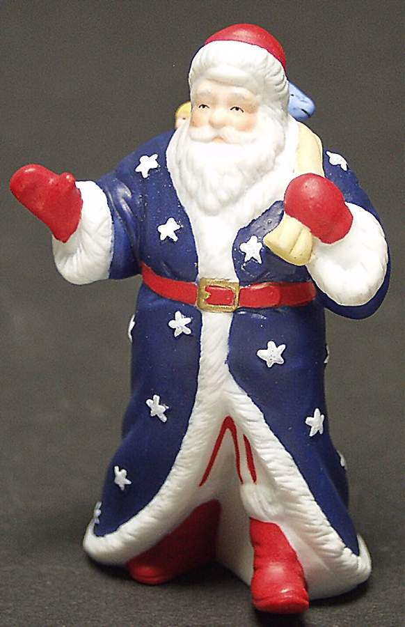 Miniature Santa Collection Patriotic Santa - No Box by Lenox-1