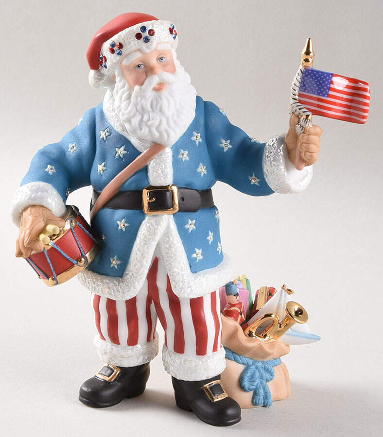 Annual Santa-Figurine Santa's American Spirit - Boxed by Lenox-1