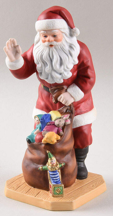 Annual Santa-Figurine Santa-Waving With Toys - Boxed by Lenox-1