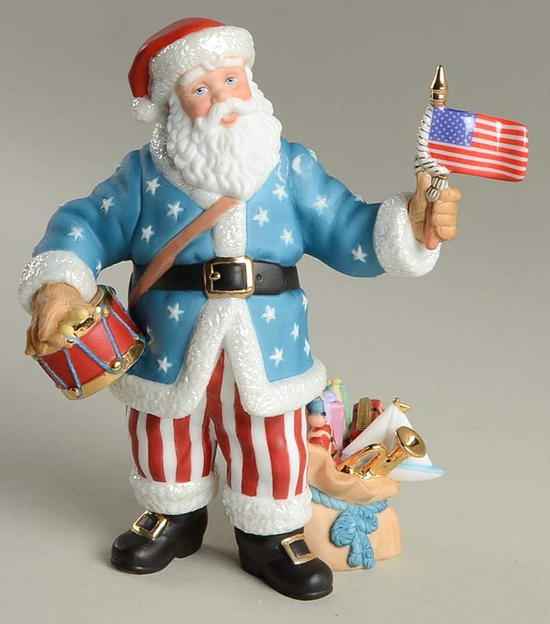 Annual Santa-Figurine Santa's American Spirit - Boxed by Lenox-1