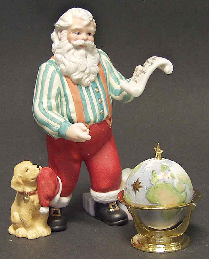 Annual Santa-Figurine Santa's Flight Plan - Boxed by Lenox-1