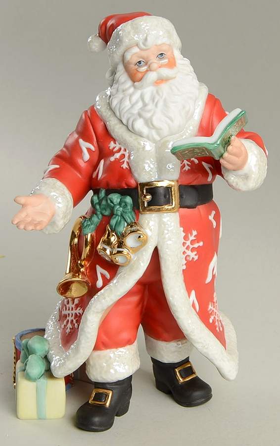 Annual Santa-Figurine Santa-With Music - Boxed by Lenox-1