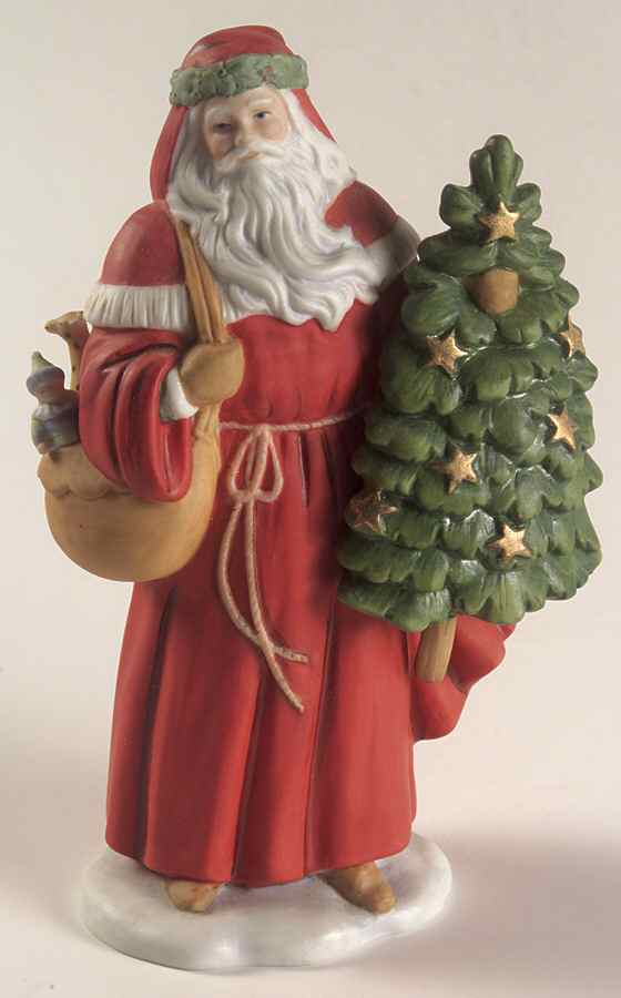 Annual Santa-Figurine Santa-With Tree - With Box by Lenox-1