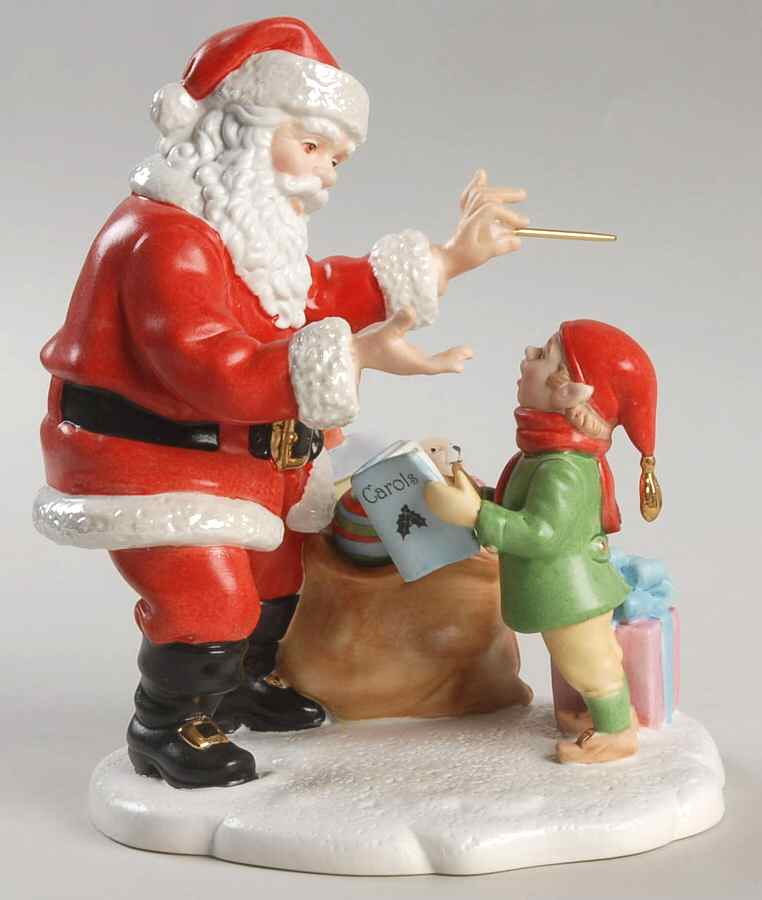 Annual Santa-Figurine Caroling With Santa - No Box by Lenox-1
