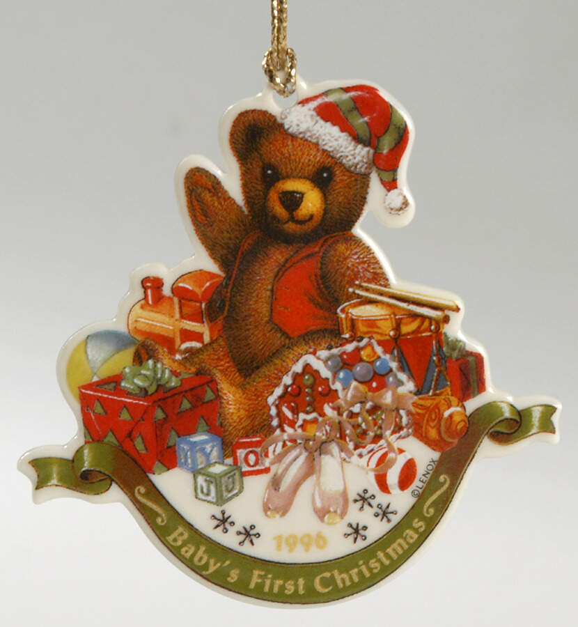 Baby's First Christmas-China Bears 1996 Baby's First-China Bears - No Box by Lenox-1