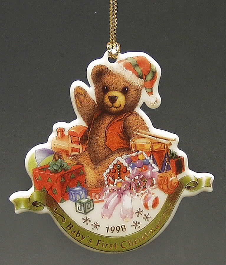 Baby's First Christmas-China Bears 1998 Baby's First Christmas-China Bear - Boxed by Lenox-1