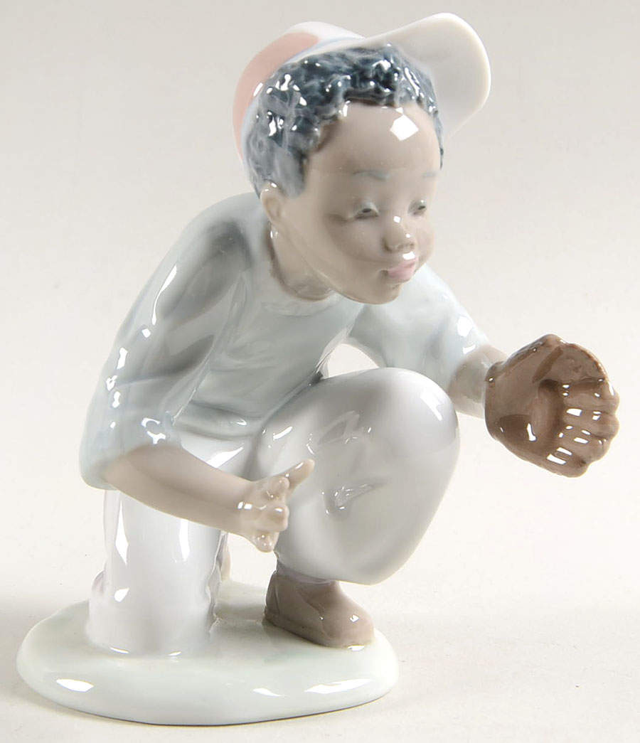 Black Legacy Collection I'Ve Got It-Boy With Baseball Mite - Boxed by Lladro-1