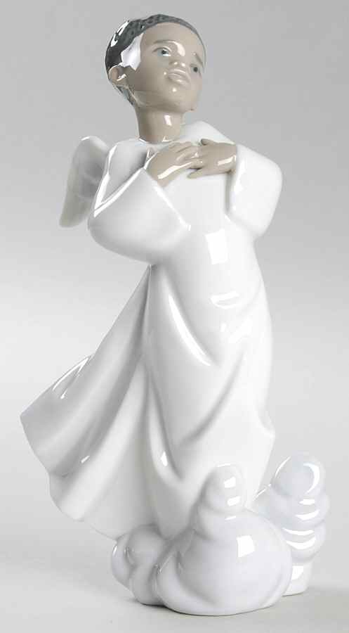 Black Legacy Collection Filled With Joy-Angel - No Box by Lladro-1