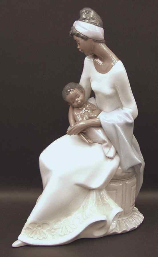 Black Legacy Collection A Mother's Embrace - No Box by Lladro-1