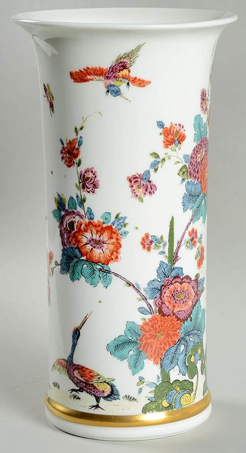 Smithsonian Collection Saxony Vase-1725 Meissen Vase Reproducti - Boxed by Lenox-1