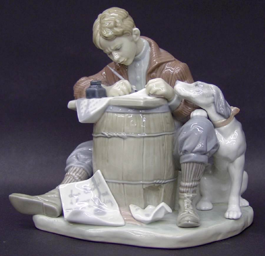 Norman Rockwell Love Letter - With Box by Lladro-1