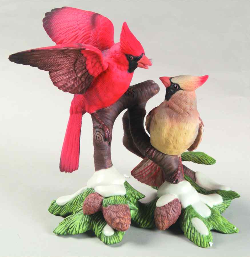 North American Bird Pairs Nature's Romance-Cardinals - Boxed by Lenox-1
