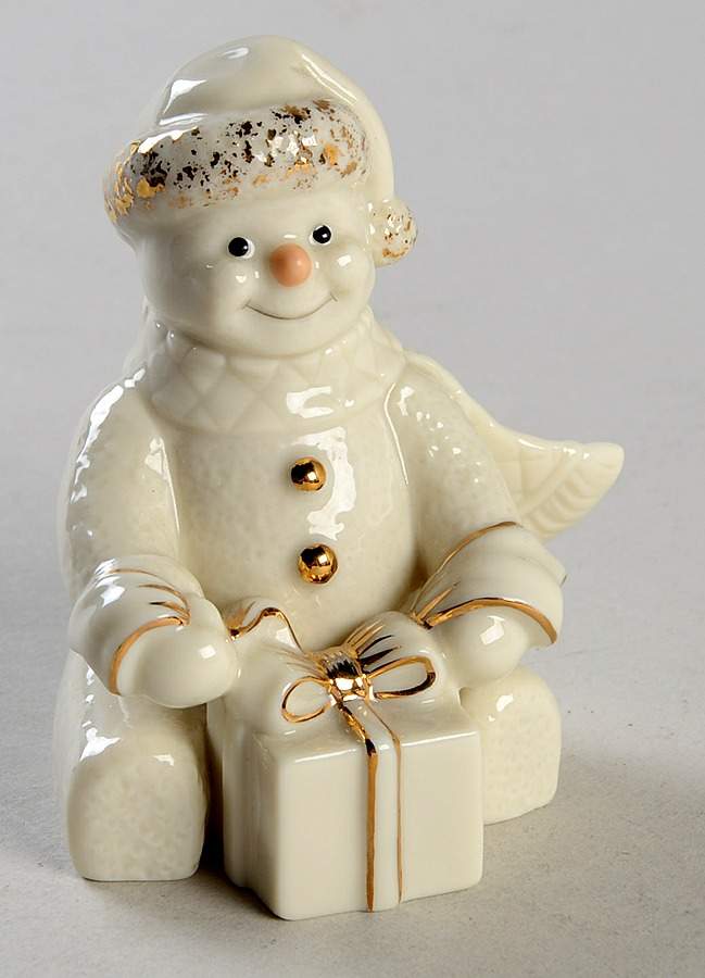 Lenox Christmas Figurine Snowy Gift - No Box by Lenox-1