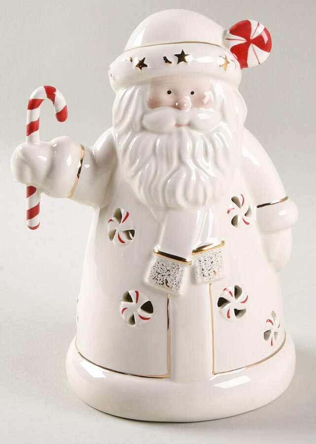 Lenox Christmas Figurine Peppermint Splendor Lighted Santa - Boxed by Lenox-1