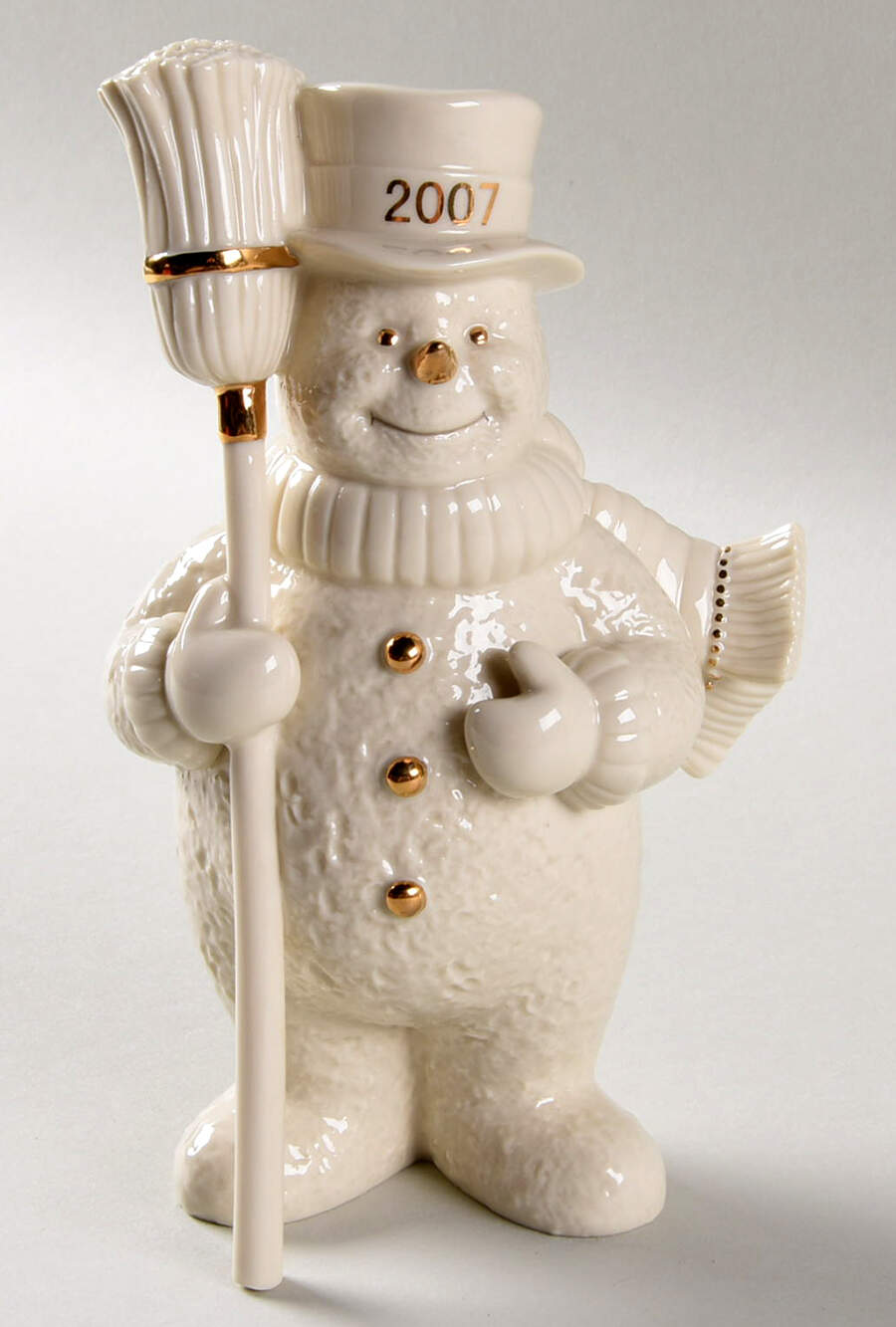 Lenox Christmas Figurine Snowman With Broom - No Box by Lenox-1