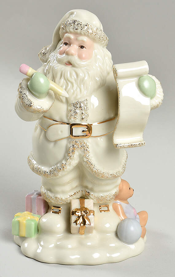 Lenox Christmas Figurine Santa-Checking His List - Boxed by Lenox-1