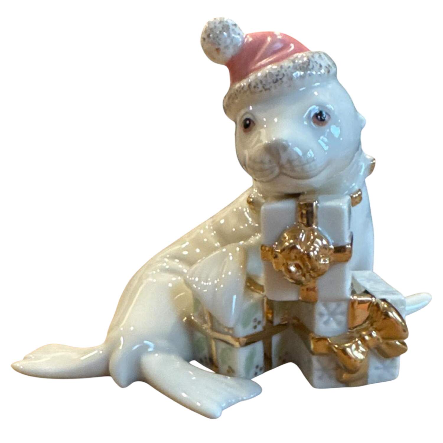 Lenox Christmas Figurine Santa's Playful Pup - Boxed by Lenox-1