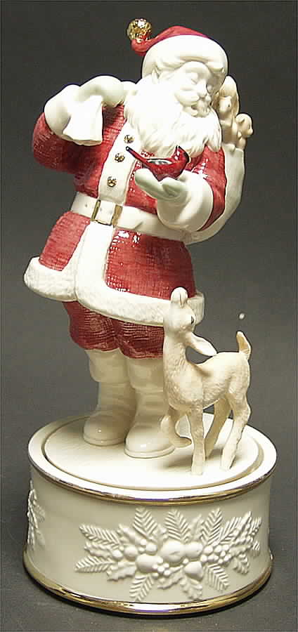 Lenox Christmas Figurine Santa's Woodland Friends-Musical - Boxed by Lenox-1