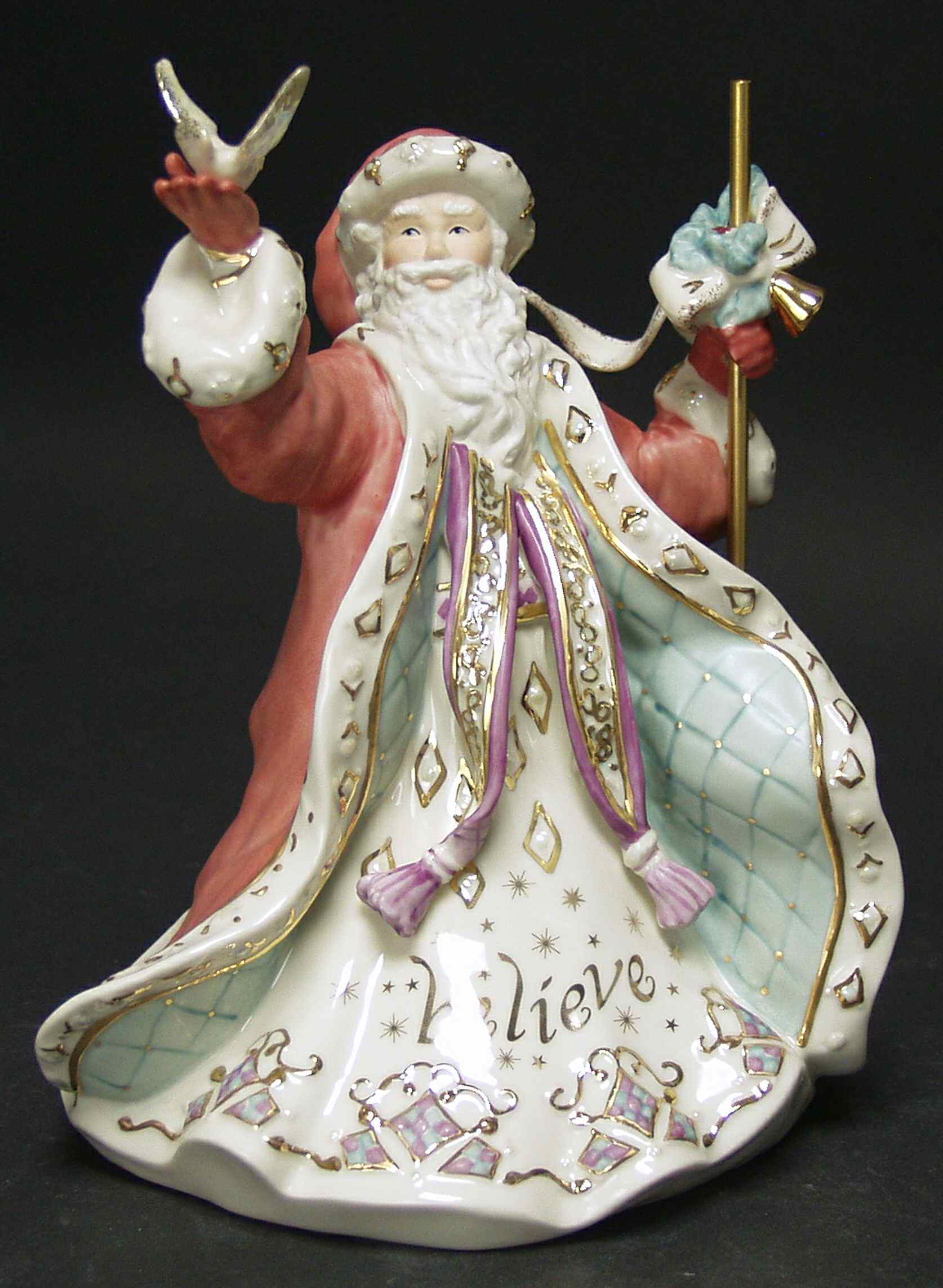 Lenox Christmas Figurine Believe In Santa Musical Figure - Boxed by Lenox-1