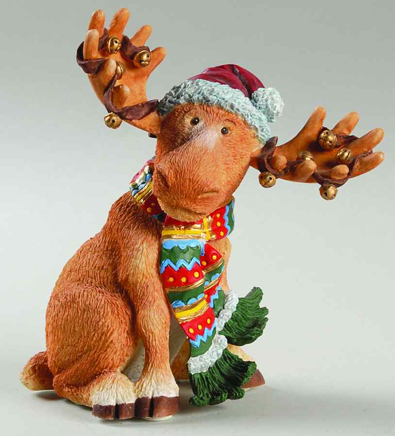 Lenox Christmas Figurine Merry Moose - With Box 53 by Lenox-1