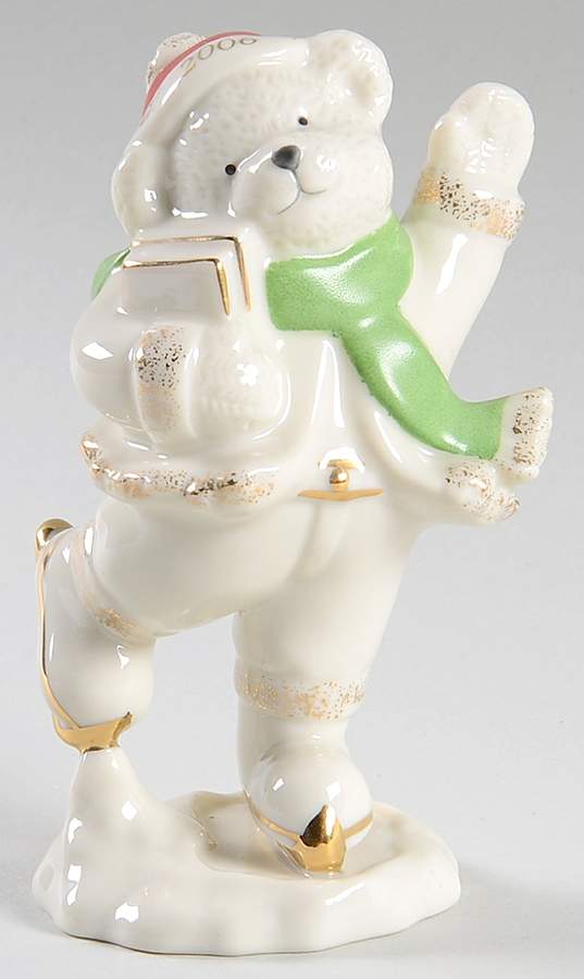 Lenox Christmas Figurine The Skating Bear - Boxed by Lenox-1