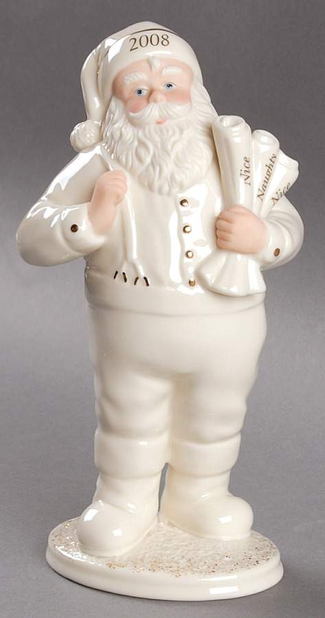 Lenox Christmas Figurine Santa's Lists - 2008 - With Box by Lenox-1