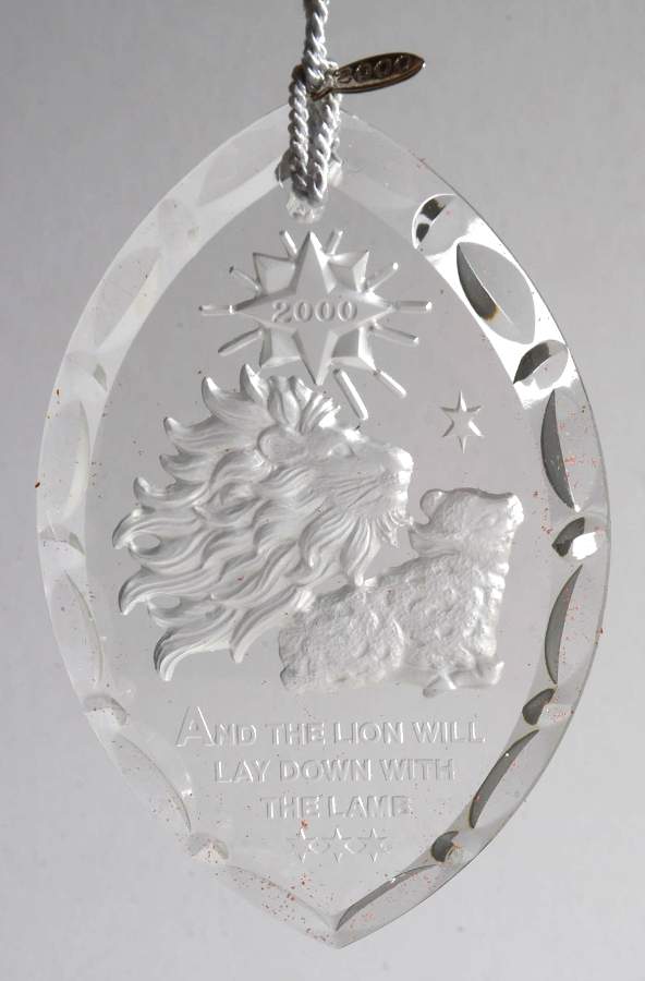 Inspirational-Crystal Lion & Lamb-Millennium Edition - Boxed by Lenox-1