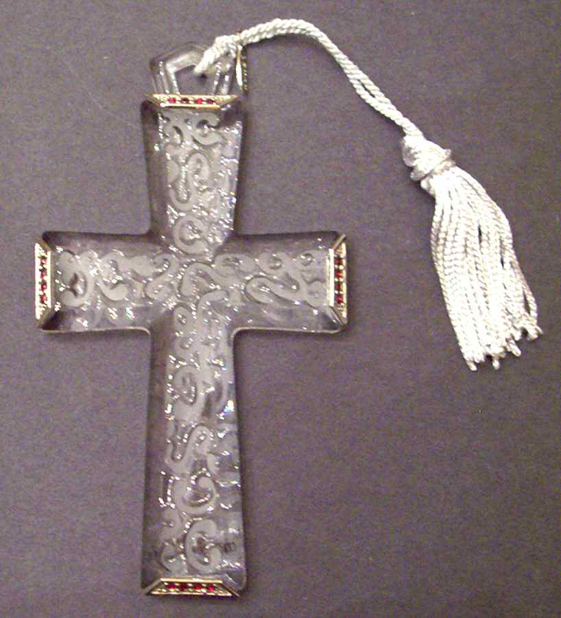 Pave Jewels-Crystal Satin Cross - Boxed by Lenox-1