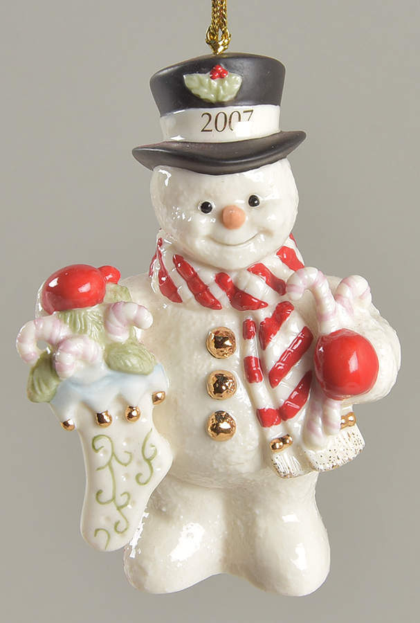 Annual Snowman-Ornament Snowy Treats - Boxed by Lenox-1