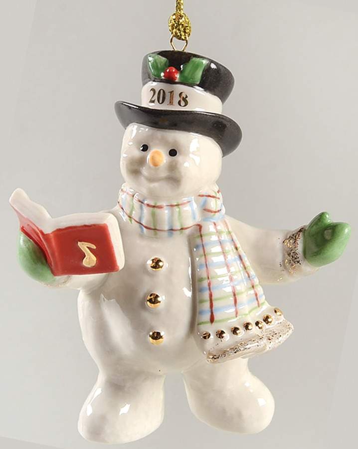 Annual Snowman-Ornament Snowy Song - No Box by Lenox-1