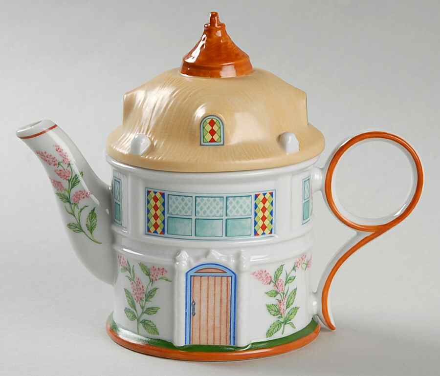 English Garden Teapot Collection The Gardener's Cottage - No Box by Lenox-1
