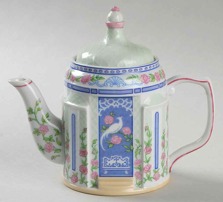 English Garden Teapot Collection The Aviary - With Box by Lenox-1