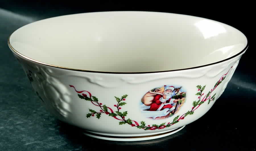 Victorian Santa Bowl Victorian Santa - No Box by Lenox-1