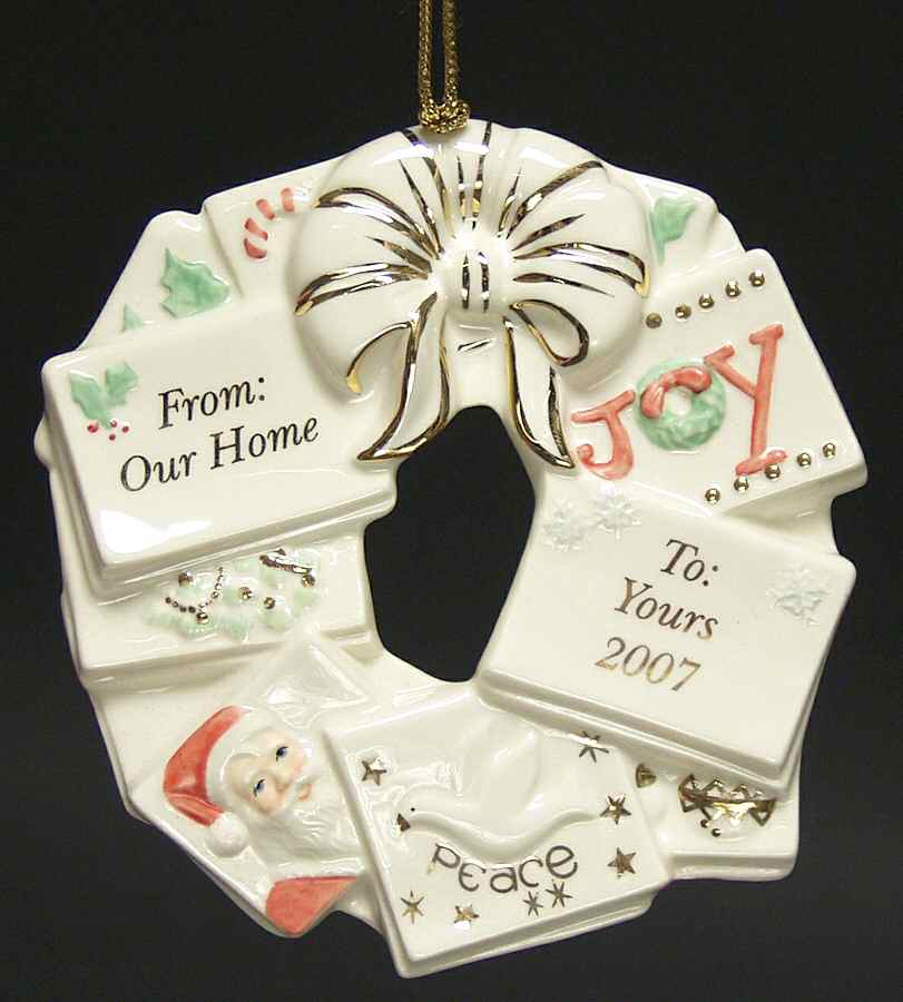 From Our Home To Your Home Card Wreath - Boxed by Lenox-1