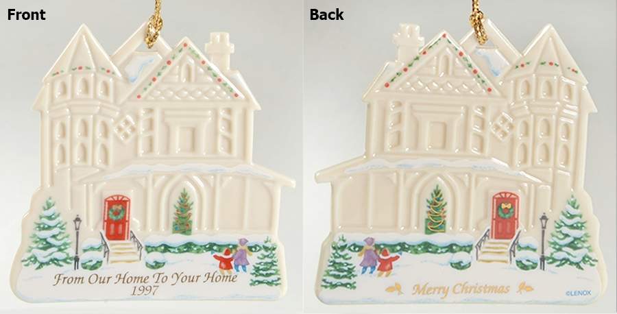 From Our Home To Your Home House With Children And Red Door - Boxed by Lenox-1