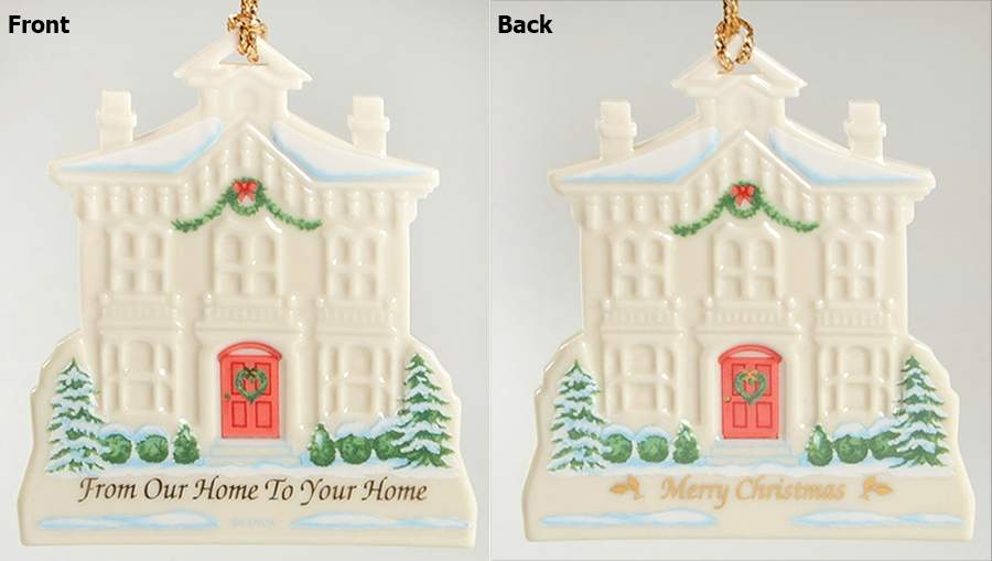 From Our Home To Your Home House-Merry Christmas - No Box by Lenox-1