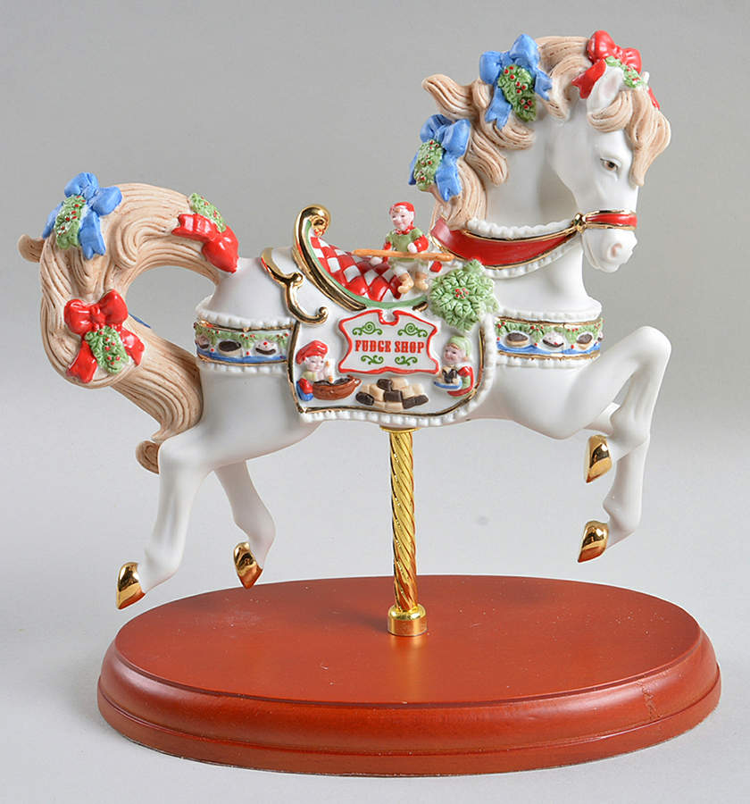 Christmas Carousel Animals 2018 Christmas Carousel Horse - Boxed by Lenox-1