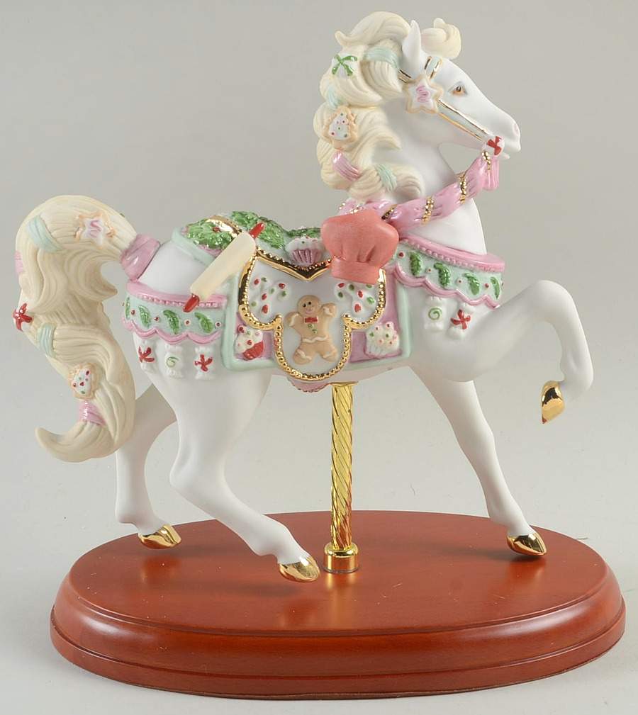 Christmas Carousel Animals 2017 Christmas Carousel Horse - Boxed by Lenox-1