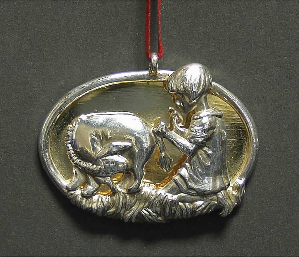 Classic Pooh Christopher Robin & Eeyore - No Box by Lunt Silver-1