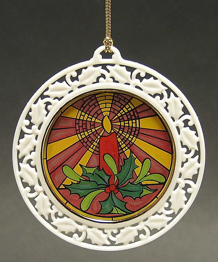Stained Glass-Ornament Candle - No Box by Lenox-1