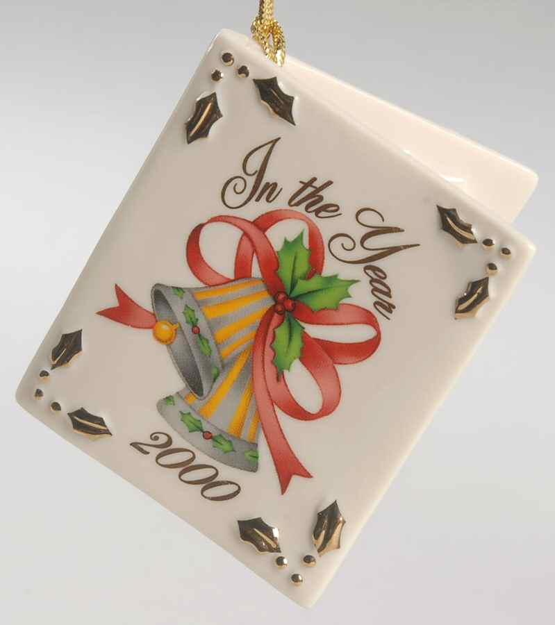Christmas Card-Ornament Ring In The New Year - Boxed by Lenox-1