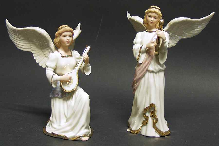 Inspirational Collection-Porcelain Angels' Serenade-Boxed Set Of 2 - Boxed by Lenox-1