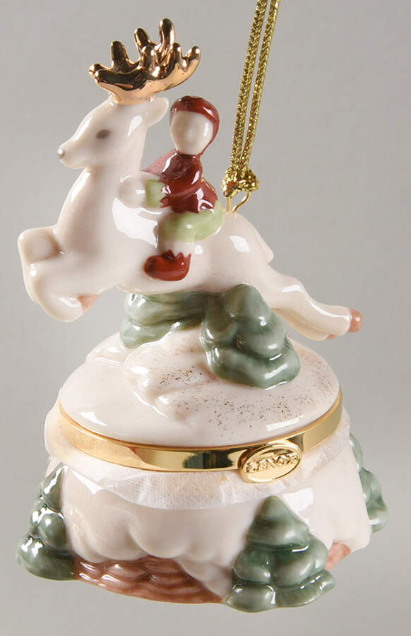 Hinged Box Christmas Ornaments Reindeer - No Box by Lenox-1
