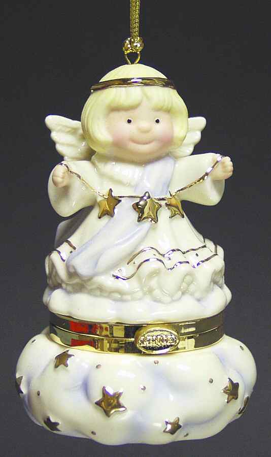 Hinged Box Christmas Ornaments Angel - Boxed by Lenox-1