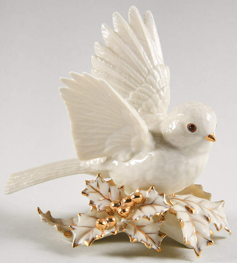 Classic Ivory Garden Birds Chickadee - With Box by Lenox-1
